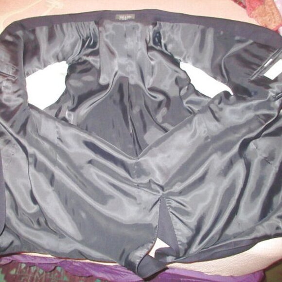 Michael Kors Men's Wool Suit Jacket Blazer Size 46L Navy Luxury Sport Coat NWT - Picture 11 of 12